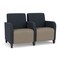 Lesro Siena 2 Seat Tandem Seating, Black, RS NightSky Back, MD Farro Seat, RS NightSky Panels SN2103 - alternate 1